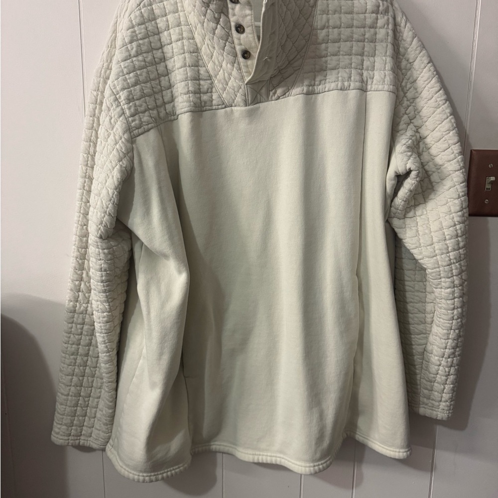 Columbia Quilted Cream Pullover